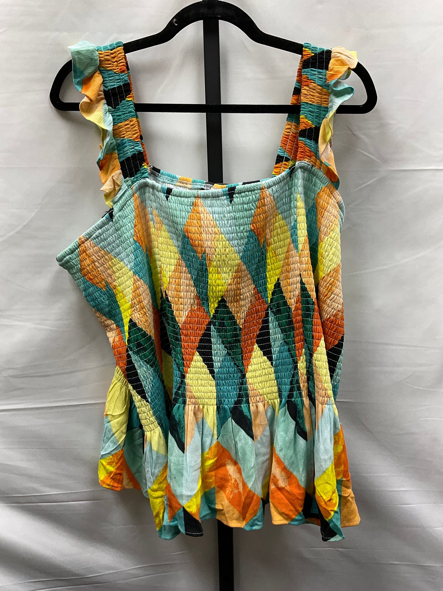 Multi-colored Top Sleeveless Torrid, Size 4x