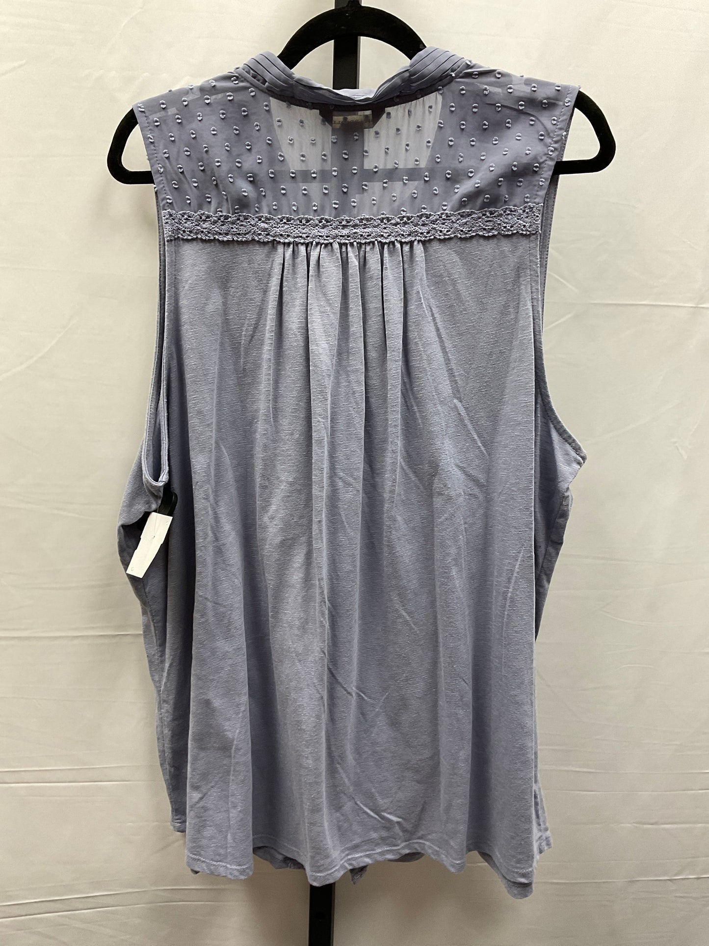 Purple Top Sleeveless Clothes Mentor, Size 2x