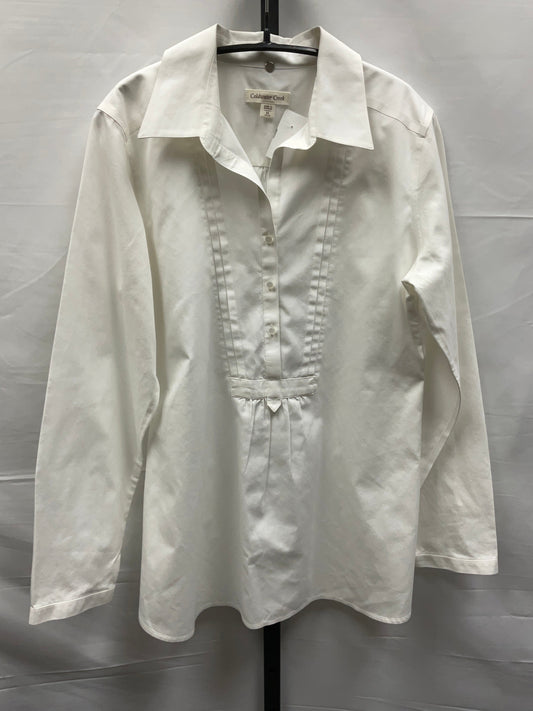 White Top Long Sleeve Coldwater Creek, Size M