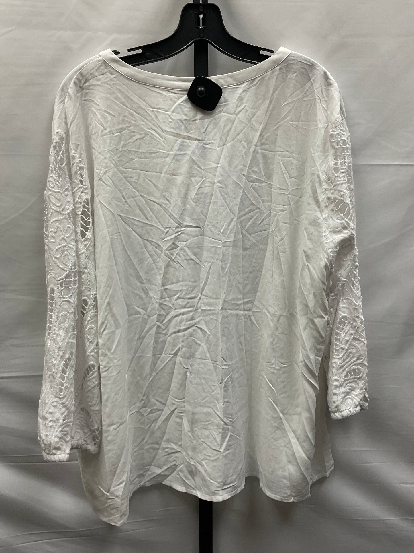 White Top Long Sleeve Chicos, Size 2x