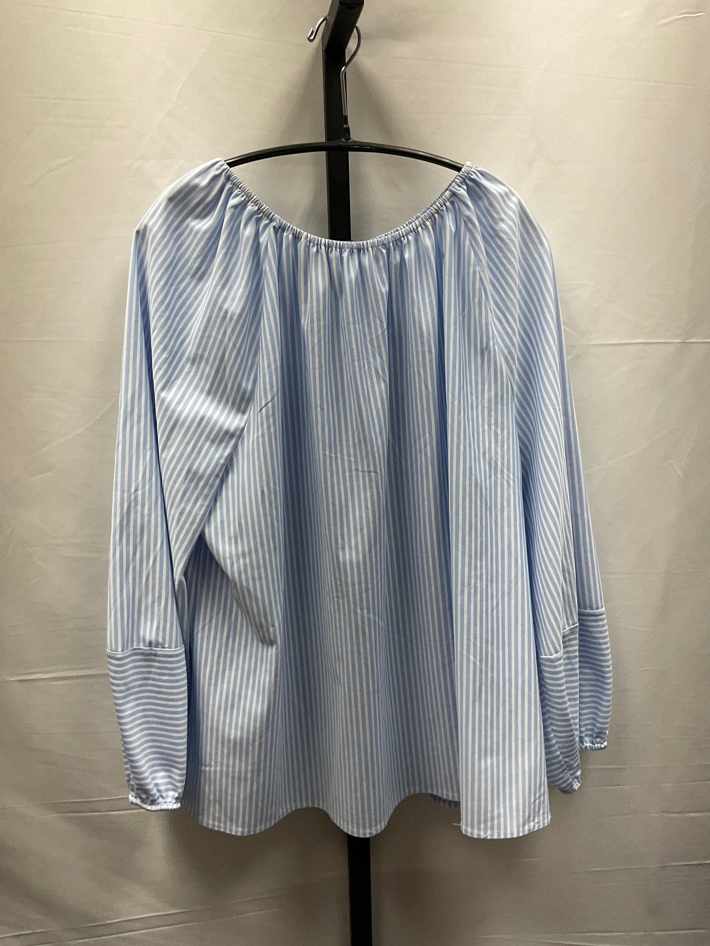 Striped Pattern Top Long Sleeve Alfani, Size Xl