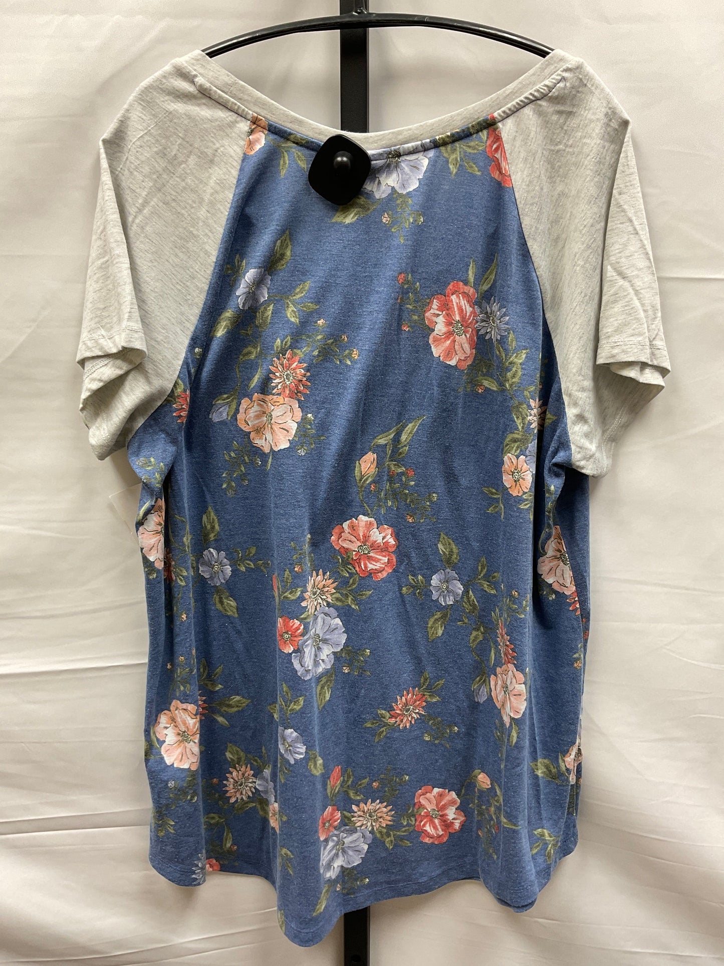 Floral Print Top Short Sleeve Torrid, Size 2x