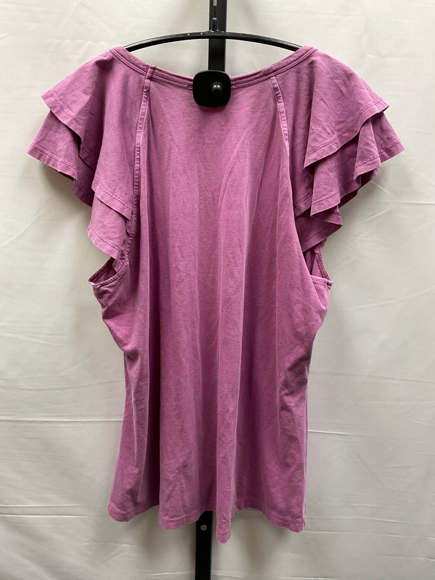 Purple Top Short Sleeve Time And Tru, Size Xl