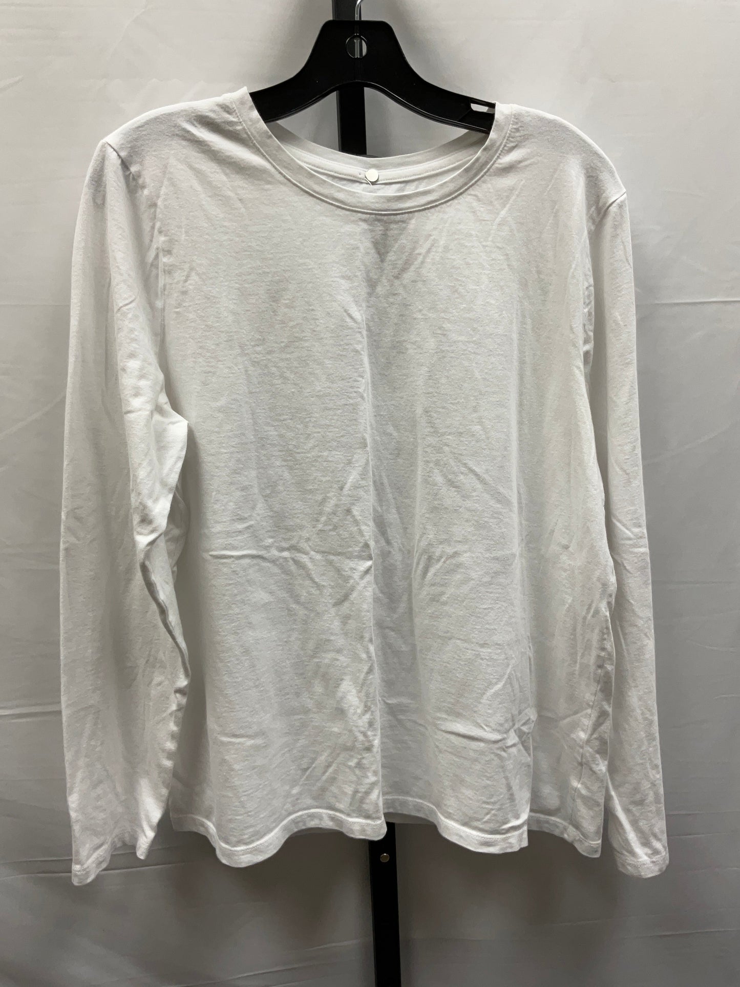 White Top Long Sleeve Basic Time And Tru, Size Xl