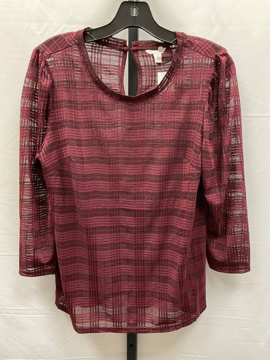 Red Top Long Sleeve Cato, Size S