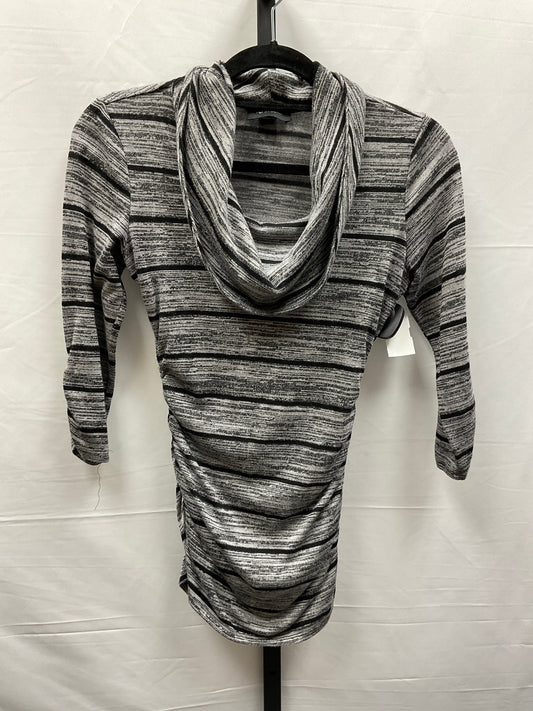 Black & Grey Top 3/4 Sleeve Ab Studio, Size Xs