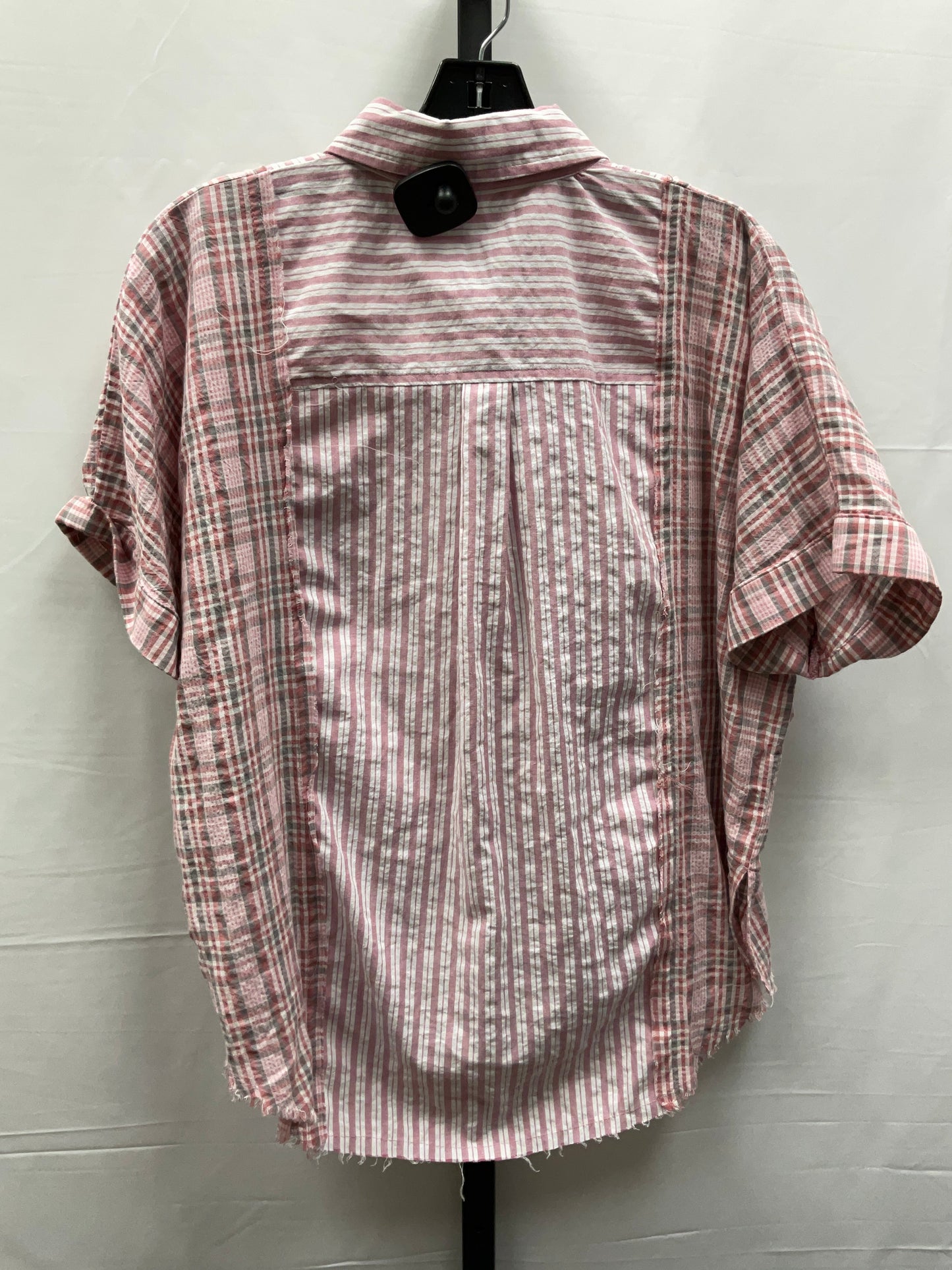 Top Short Sleeve By Easel In Striped Pattern, Size: S