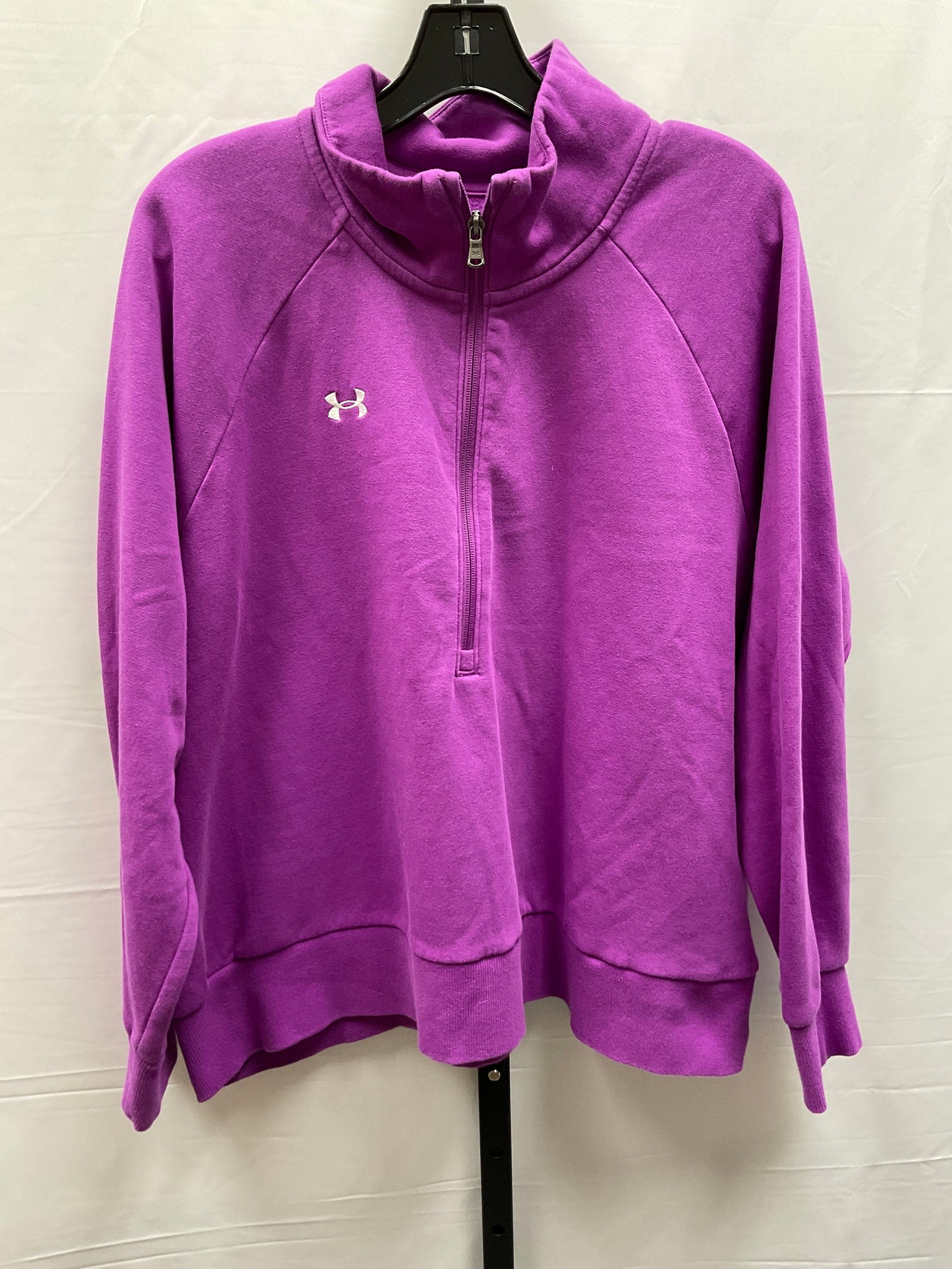 Purple Sweatshirt Collar Under Armour, Size 1x