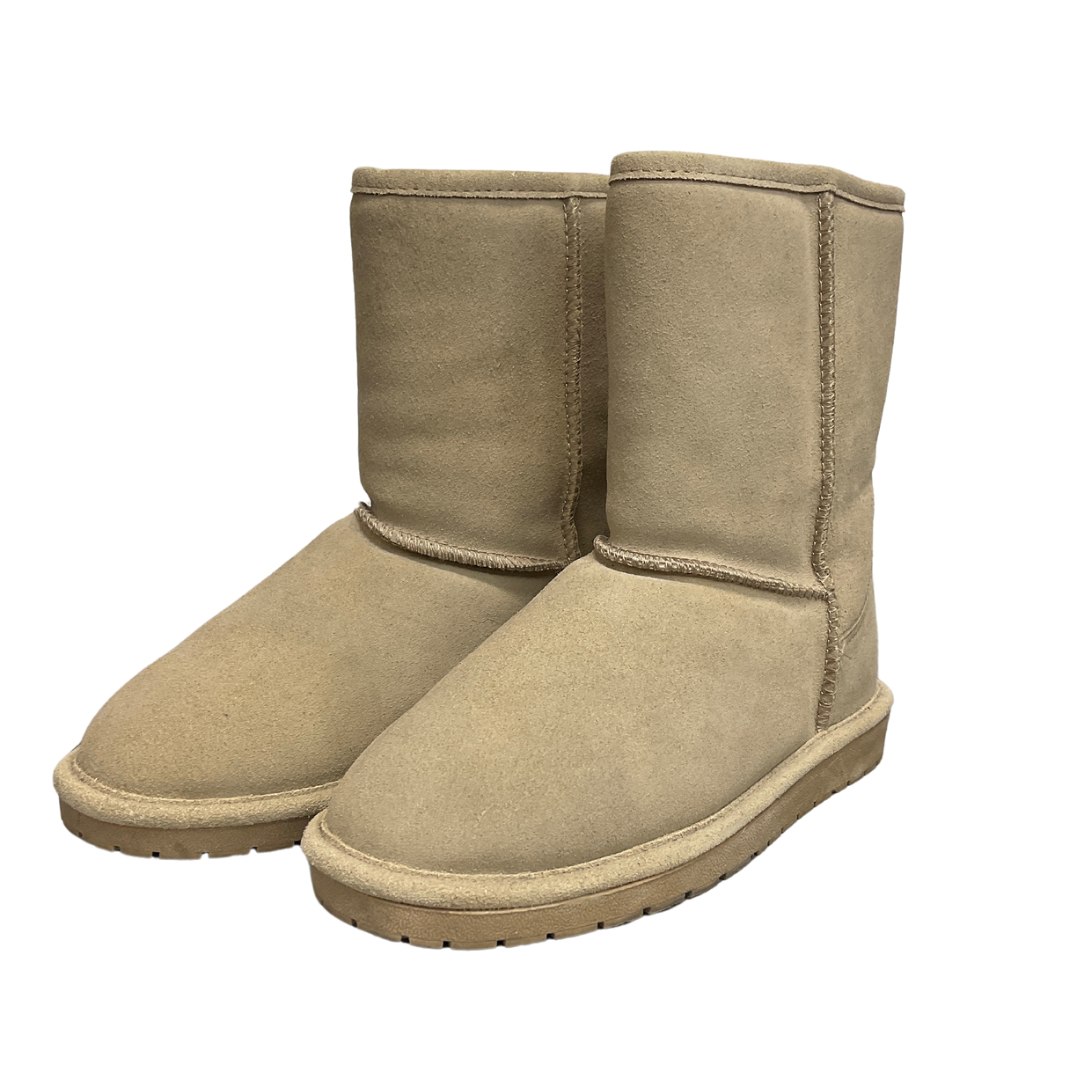 Boots Snow By Clothes Mentor In Beige, Size: 7