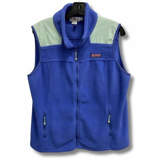 Vest Fleece By Vineyard Vines In Blue, Size: Xl