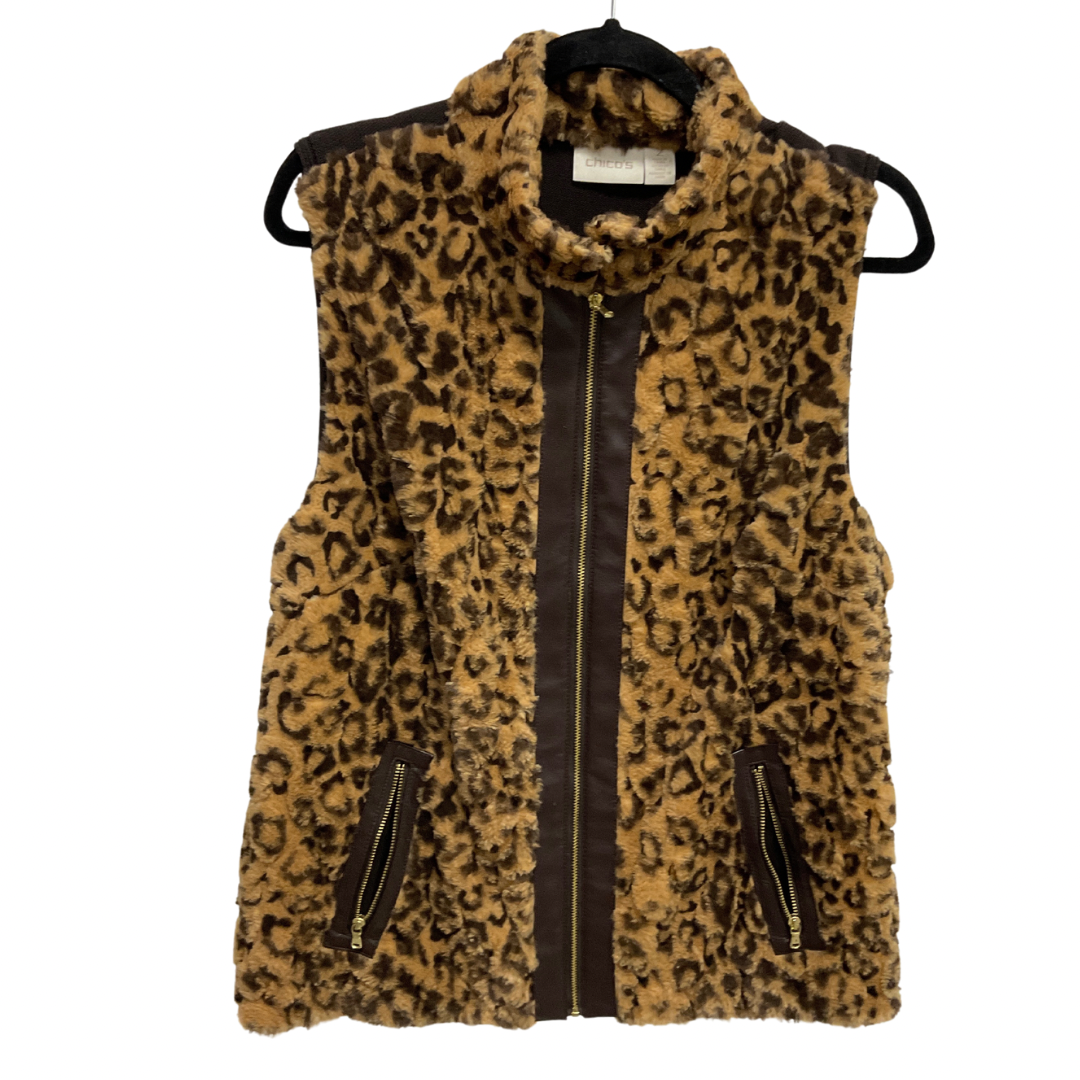 Vest Other By Chicos In Animal Print, Size: L