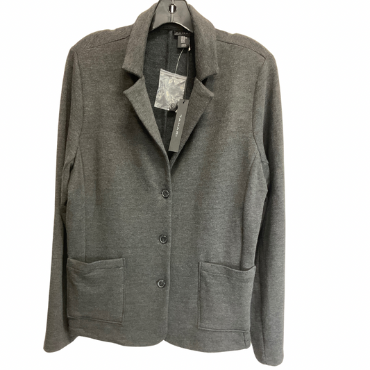 Blazer Designer By Tahari By Arthur Levine In Grey, Size: Xl