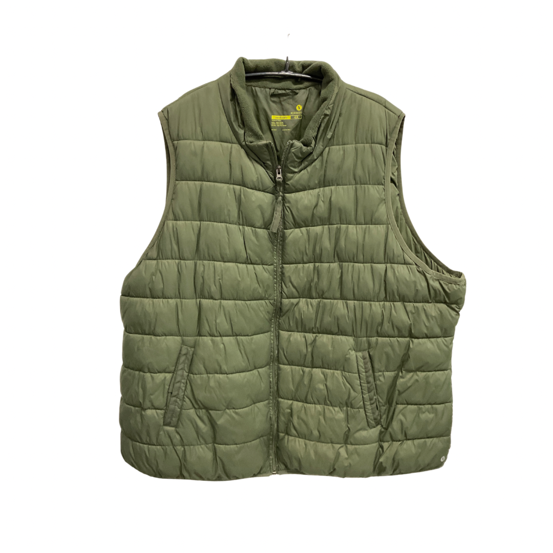 Vest Puffer & Quilted By Xersion In Green, Size: 4x