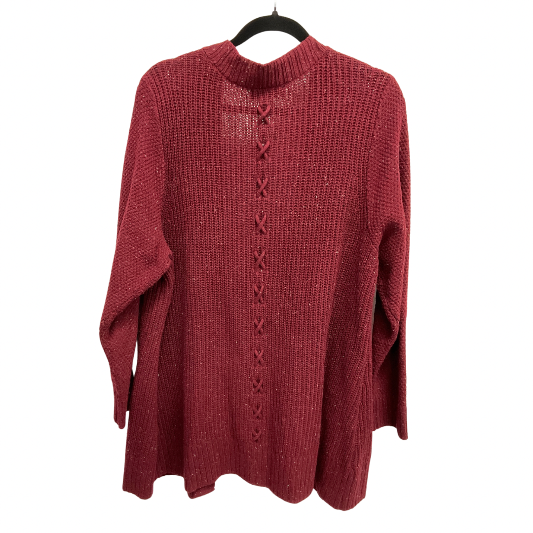 Cardigan By Cj Banks In Red, Size: 1x