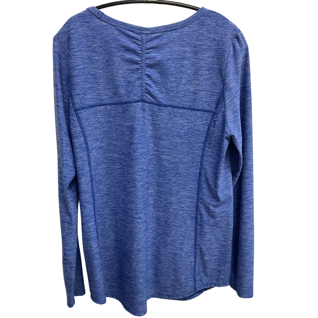 Athletic Top Long Sleeve Crewneck By Duluth Trading In Blue, Size: S