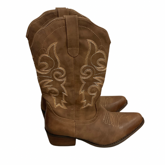 Boots Western By Clothes Mentor In Brown, Size: 6