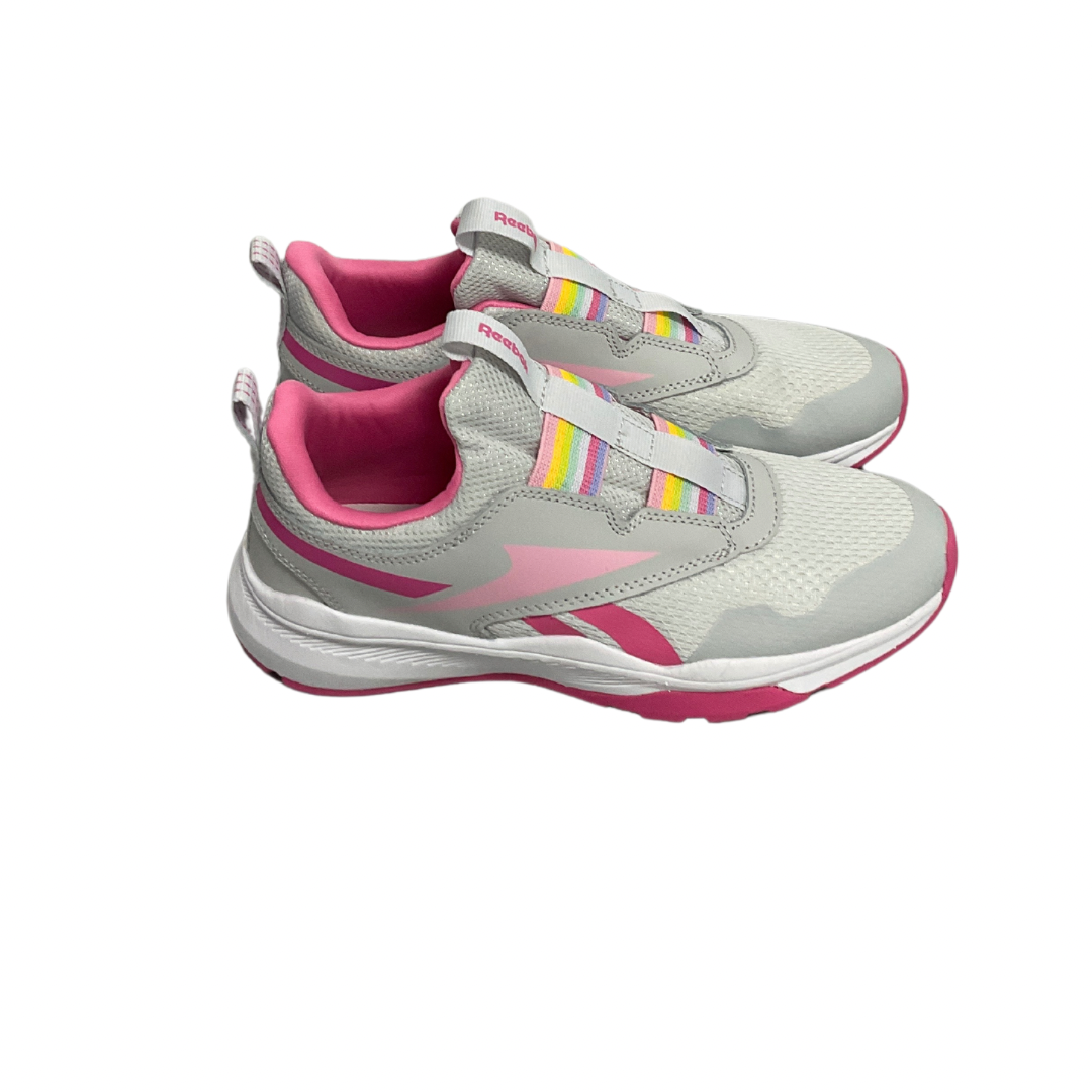 Shoes Athletic By Reebok In Grey & Pink, Size: 5