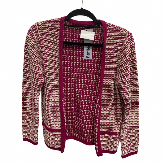 Cardigan By Merona In Pink & White, Size: Sp