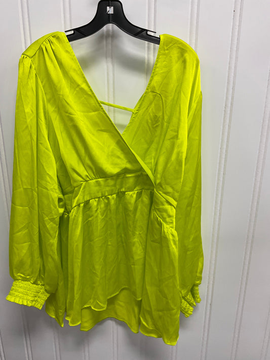 Top Long Sleeve By Torrid In Yellow, Size: 3x