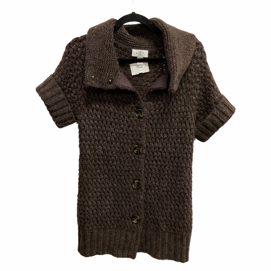 Cardigan By Loft In Brown, Size: Sp