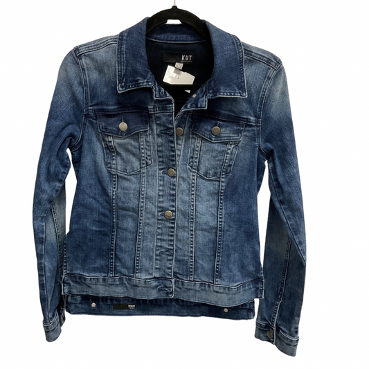 Jacket Denim By Kut In Blue Denim, Size: Xs