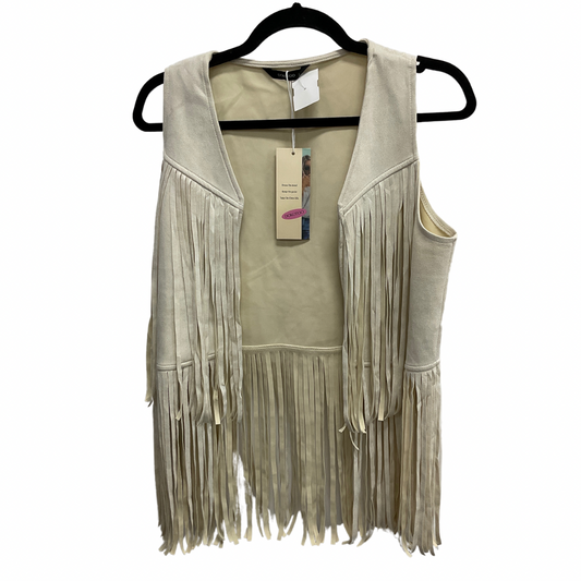 Vest Other By Clothes Mentor In Cream, Size: S