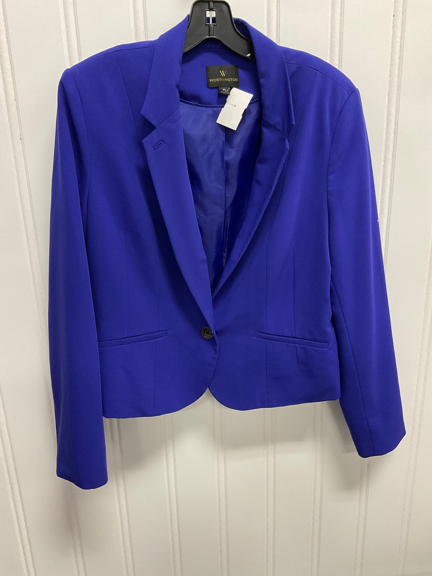 Blazer By Worthington In Blue, Size: Xl