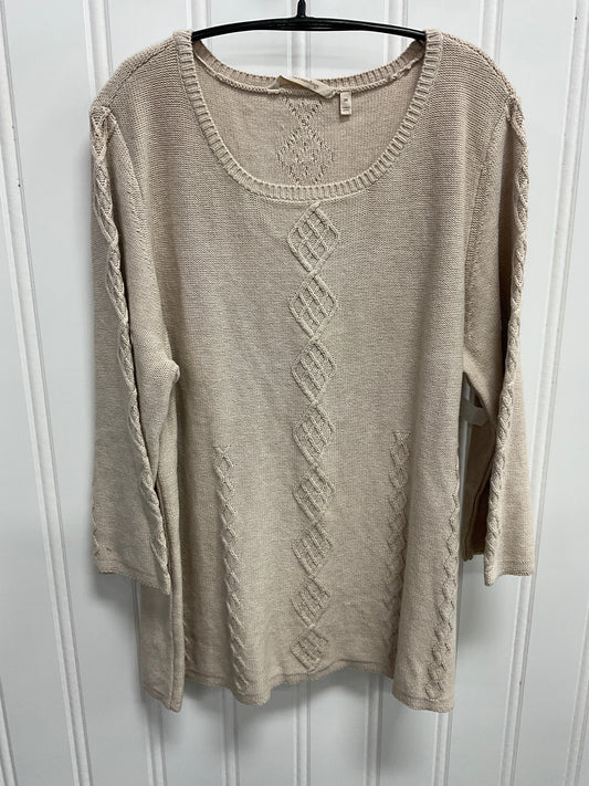 Sweater By Soft Surroundings In Tan, Size: 2x