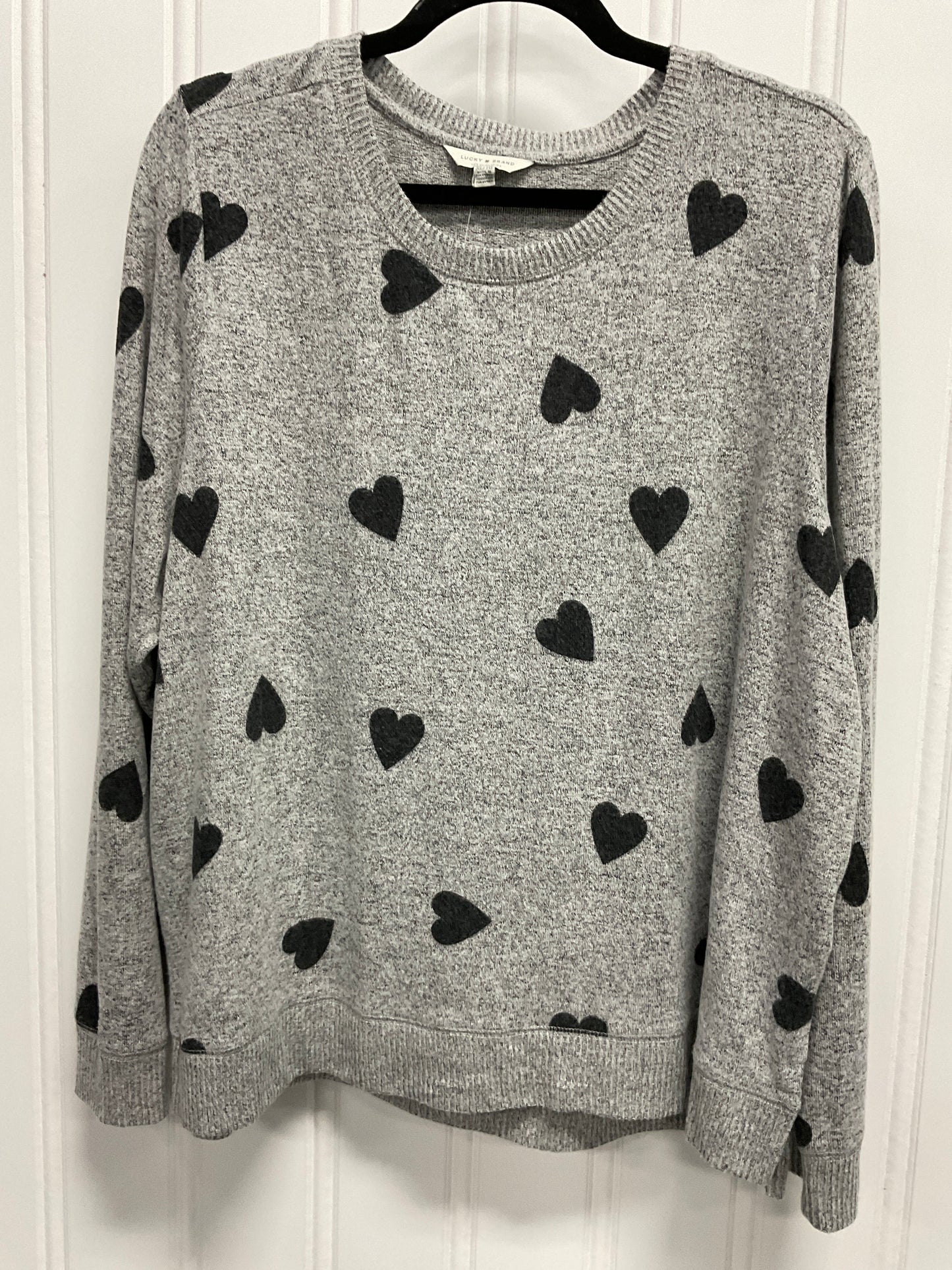 Top Long Sleeve By Lucky Brand In Grey, Size: Xl