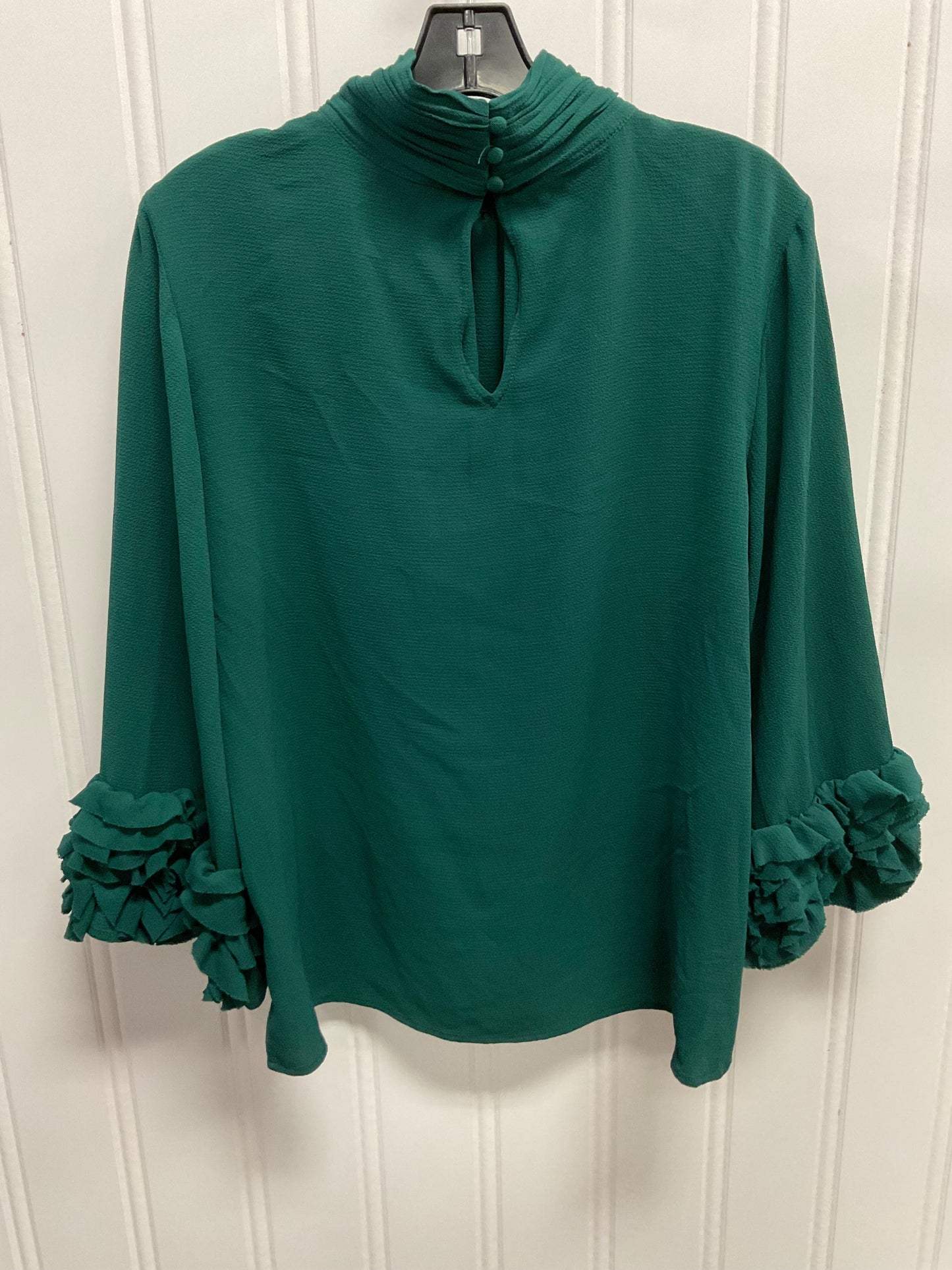 Top Long Sleeve By Vince Camuto In Green, Size: L