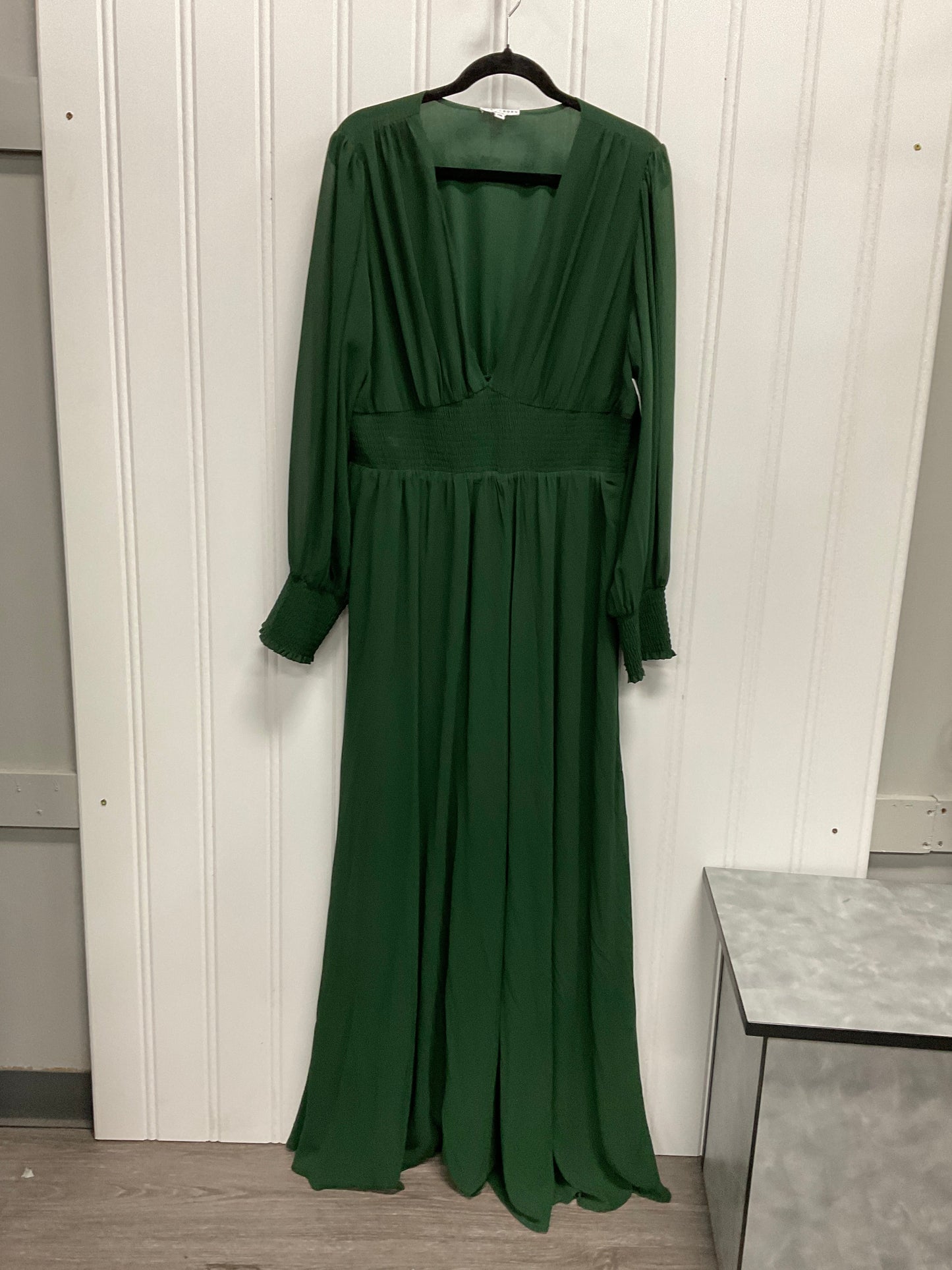 Dress Casual Maxi By Cmc In Green, Size: 2x