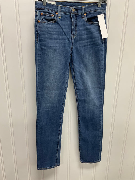 Jeans Straight By Gap In Blue Denim, Size: 6l