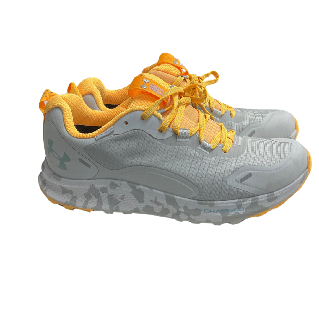 Shoes Athletic By Under Armour In Grey & Yellow, Size: 9