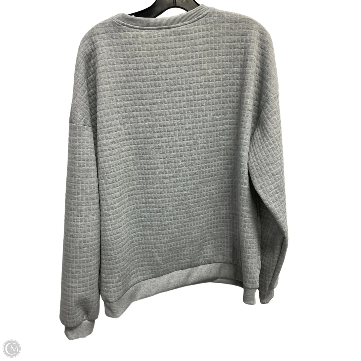 Sweatshirt Crewneck By Clothes Mentor In Grey & Red, Size: Xl