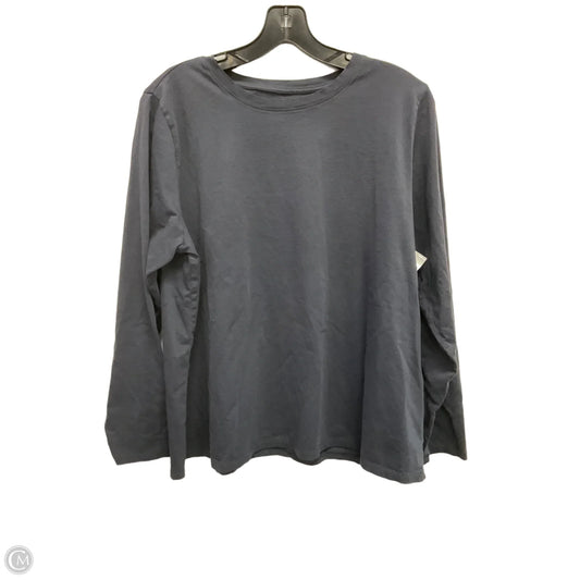 Top Long Sleeve Basic By Eileen Fisher In Grey, Size: Xl