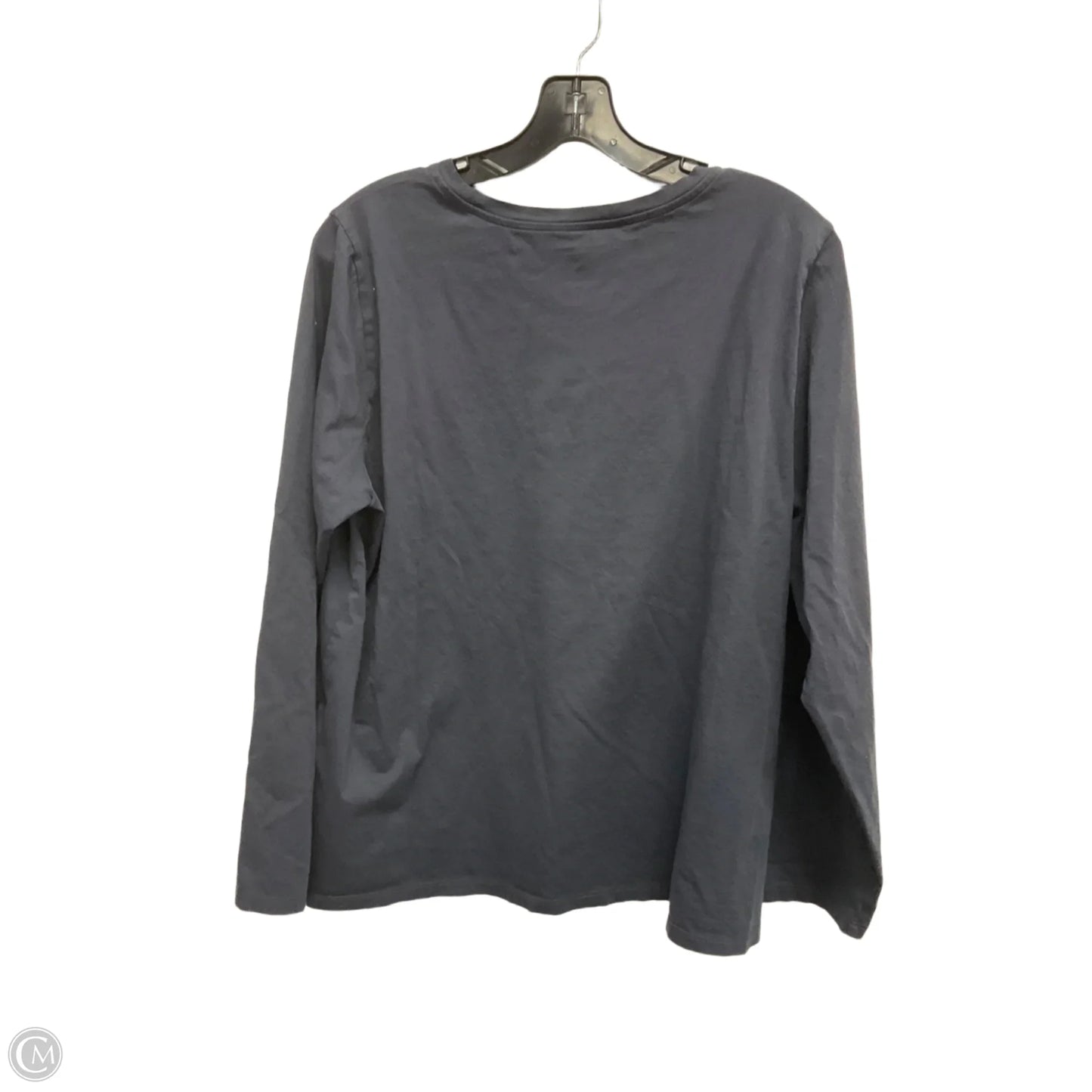 Top Long Sleeve Basic By Eileen Fisher In Grey, Size: Xl