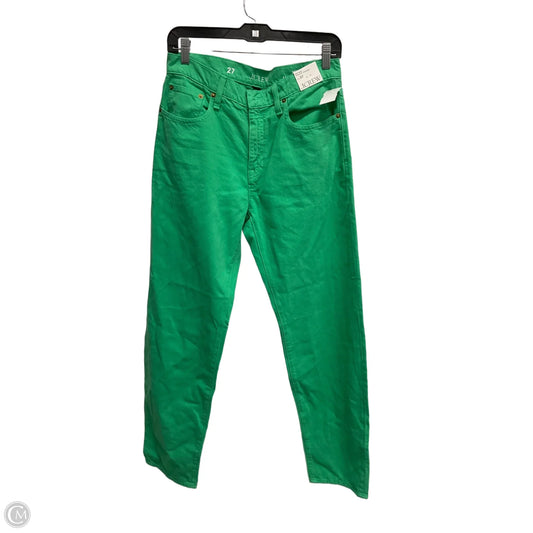 Jeans Straight By J. Crew In Green, Size: 4