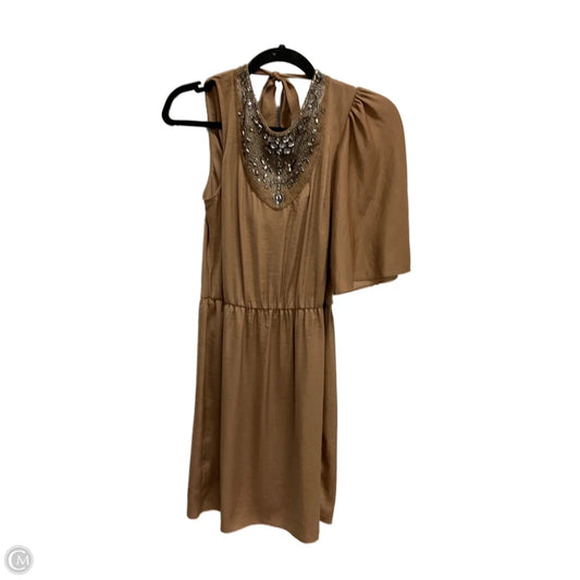 Dress Party Midi By Bcbgmaxazria In Bronze, Size: S