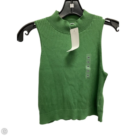 Top Sleeveless Basic By Uniqlo In Green, Size: M