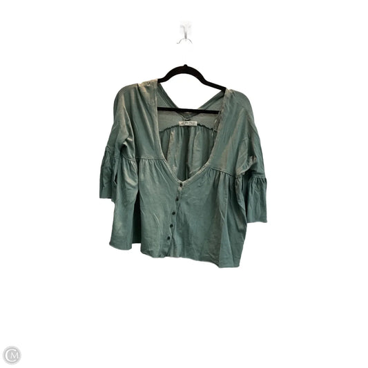 Top 3/4 Sleeve By We The Free In Green, Size: Xs