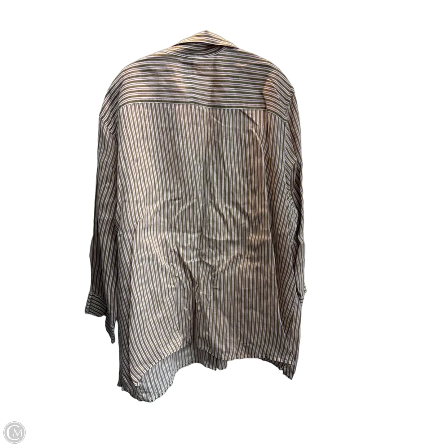 Top Long Sleeve By Lauren By Ralph Lauren In Striped Pattern, Size: 3x