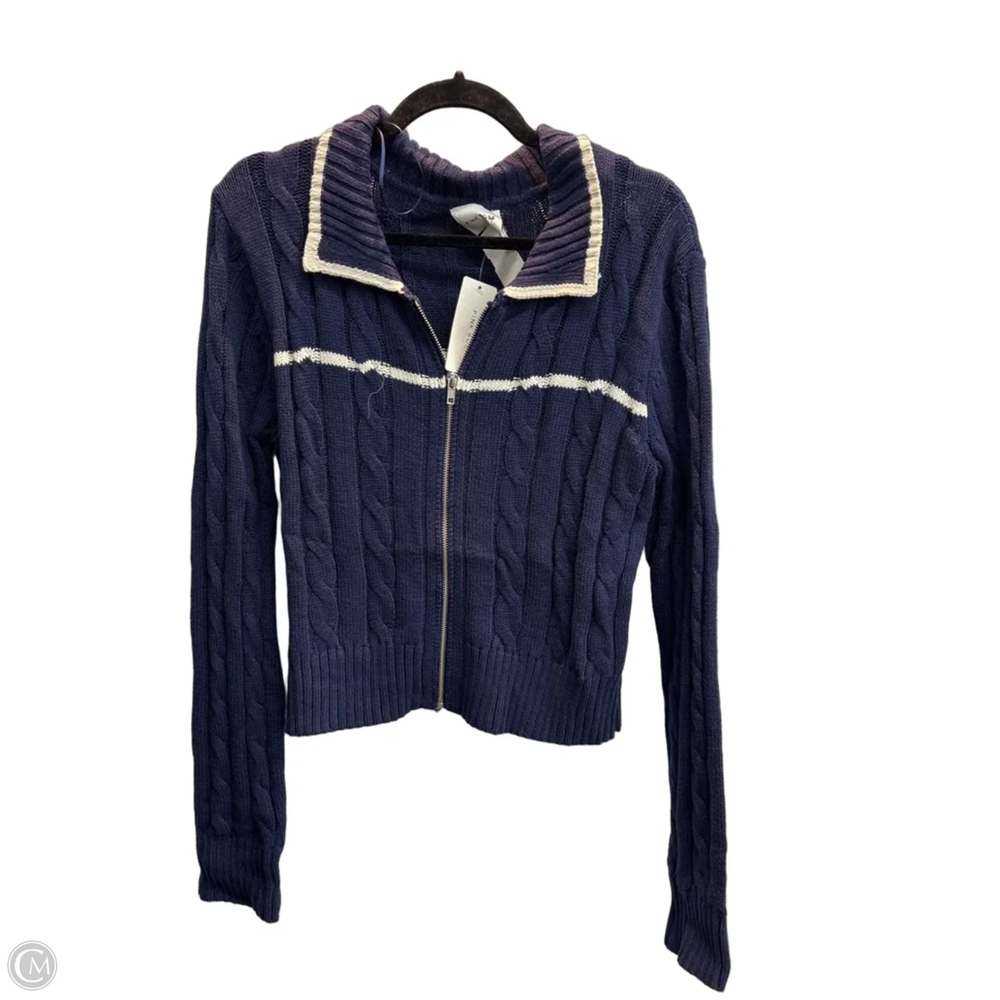 Cardigan By Pink Rose In Navy, Size: Xl