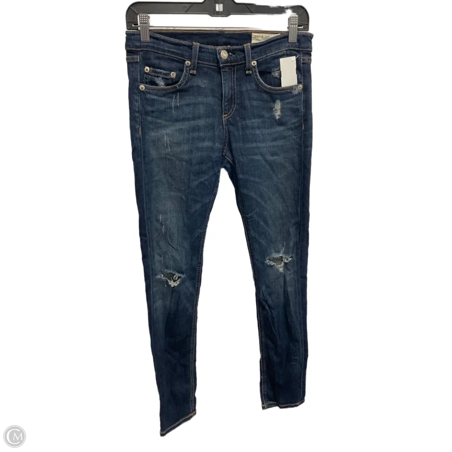 Jeans Skinny By Rag And Bone In Blue, Size: 2