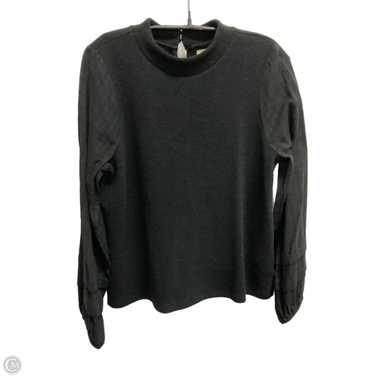 Top Long Sleeve By Madewell In Black, Size: L
