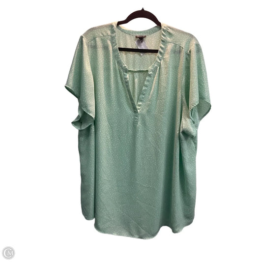 Top Short Sleeve By Torrid In Aqua, Size: 4x