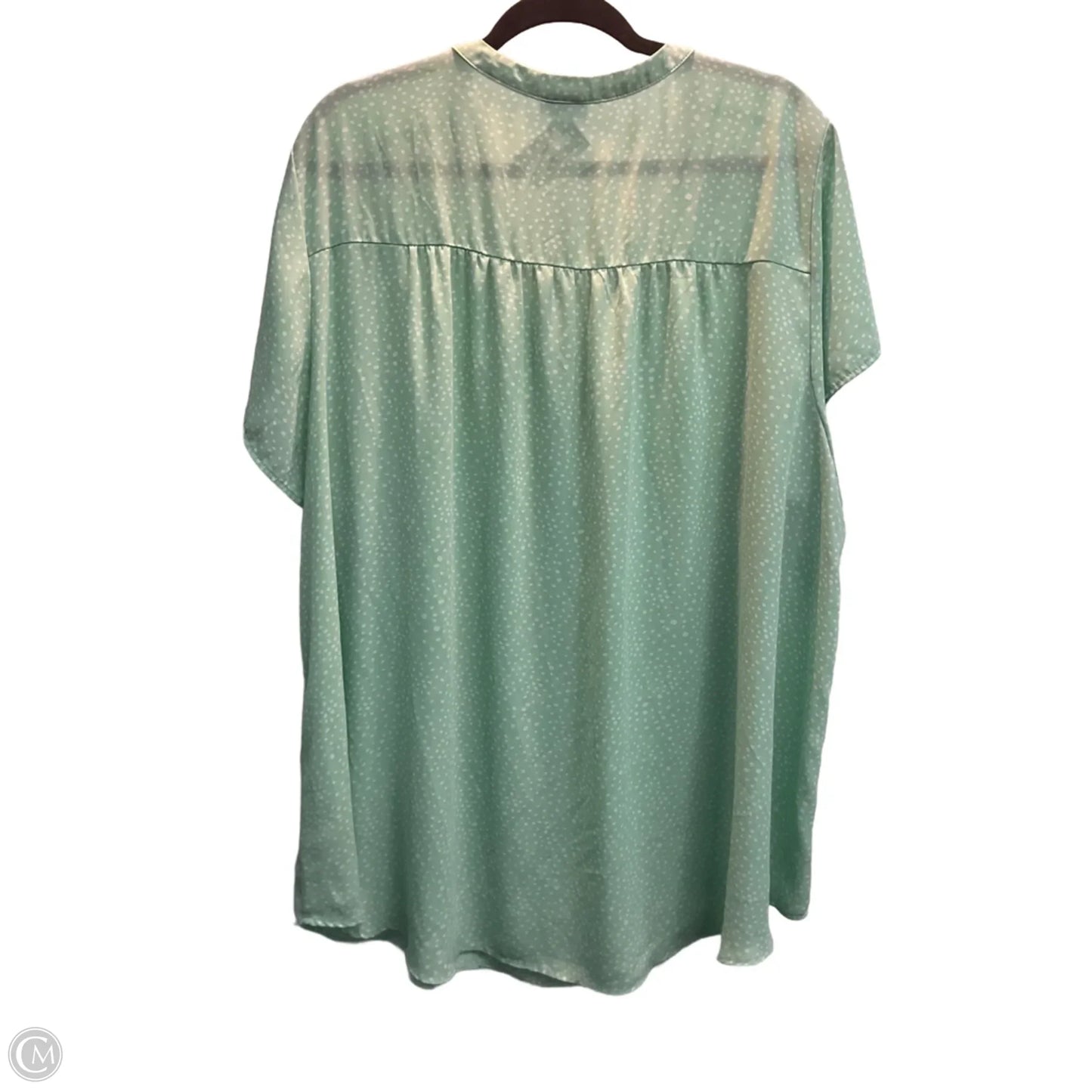 Top Short Sleeve By Torrid In Aqua, Size: 4x