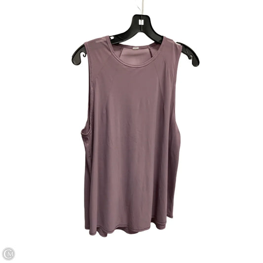Athletic Tank Top By Lululemon In Purple, Size: M