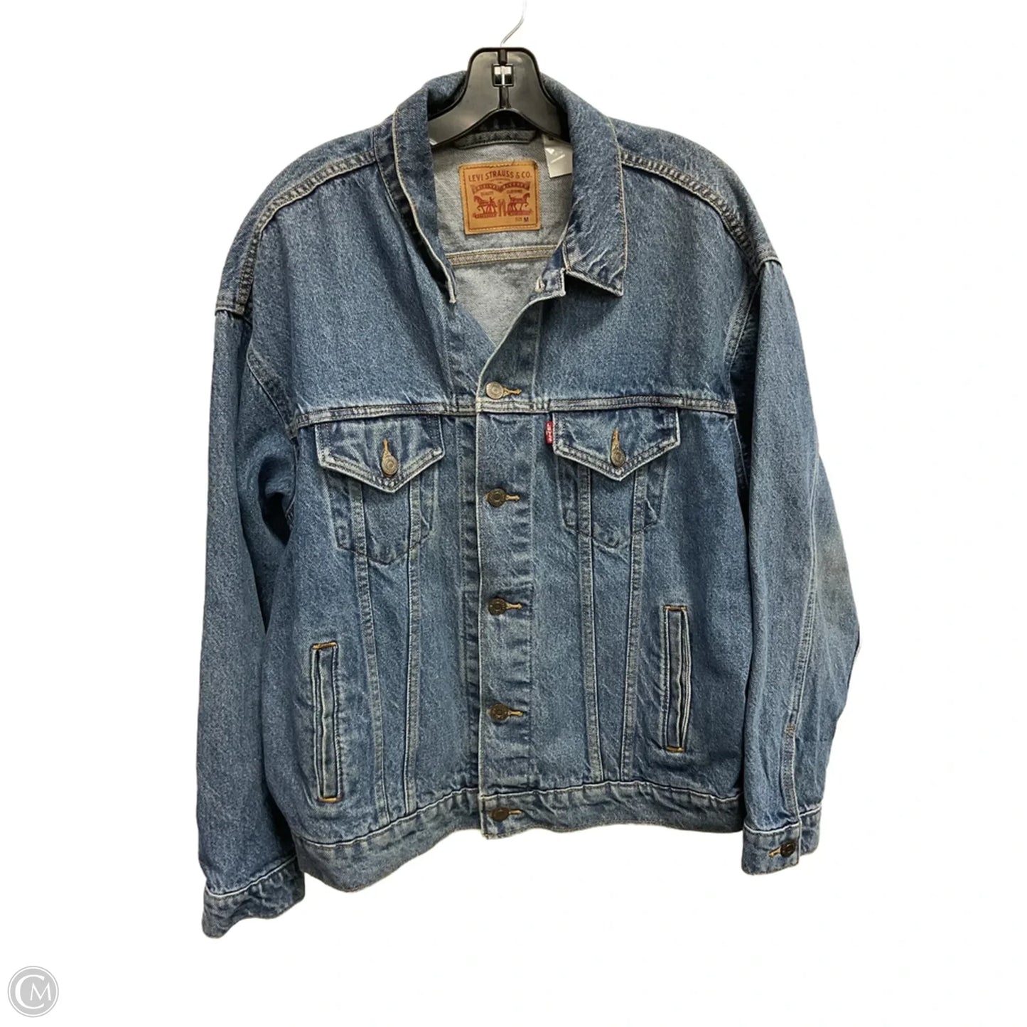 Jacket Denim By Levis In Blue, Size: M