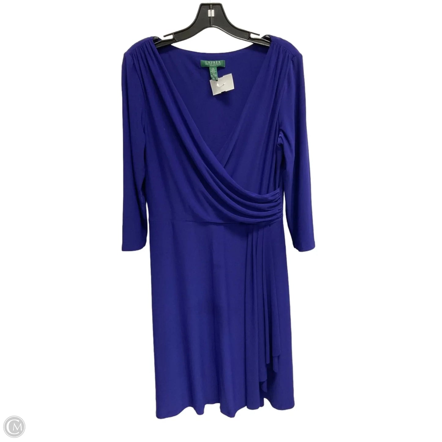 Dress Work By Lauren By Ralph Lauren In Blue, Size: L