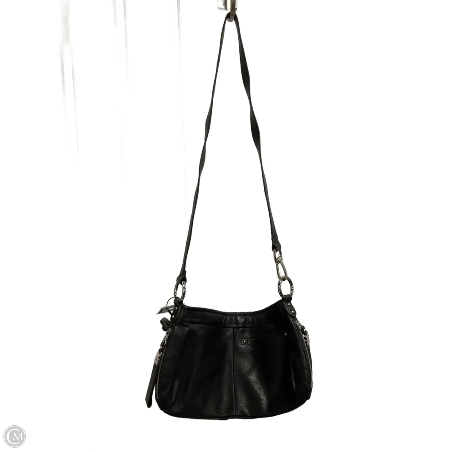 Handbag Leather By B. Makowsky, Size: Medium